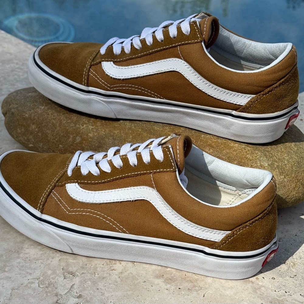 Vans Women's Brown Suede Sneakers - Picture 2 of 8